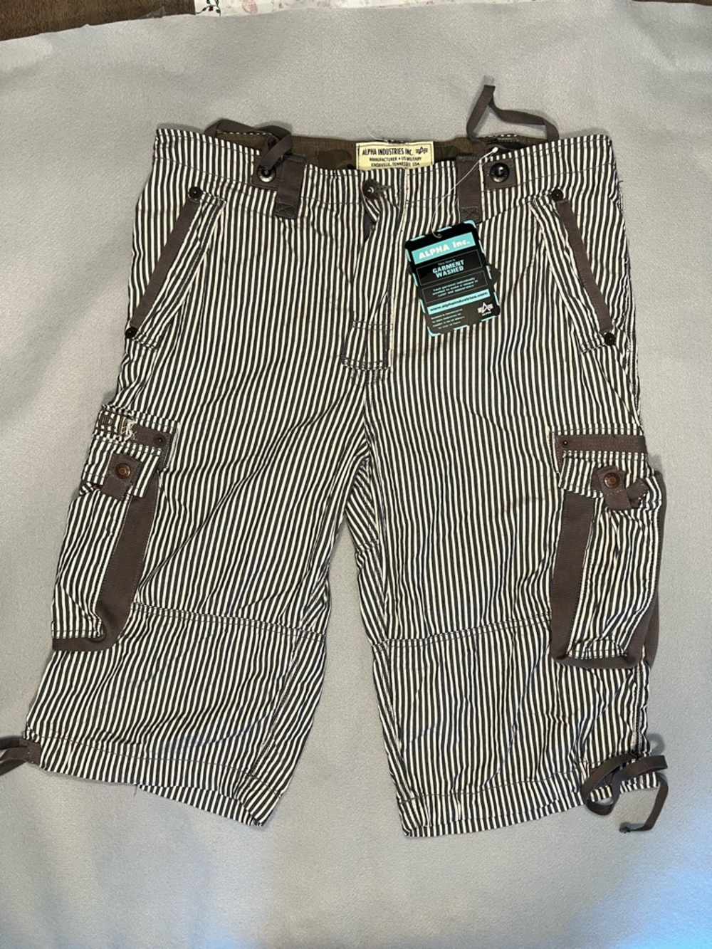 Alpha Industries Shorts Cargo Military Arlington Shorts Size 36 New